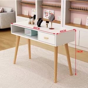 Mesa de Manicura de Madera en Oferta, Individual, Doble y Triple, Estilo Japonés, Mesa de Manicura Simple, Doble, Económica - Product Image 2