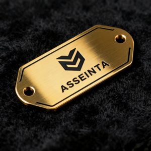 Tùy chỉnh thiết kế nhôm anodized dấu hiệu mảng bám biển báo thép không gỉ tài sản tag nhãn Kim Loại Logo tên nơi gia công dịch vụ - Product Image 1