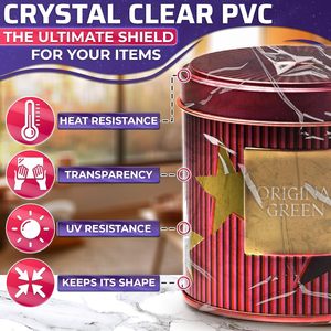 <b>Heat</b> Shrink <b>Wrap</b> Bags 3.9x5.9 In 120Pcs 7.6x9.6 In 50Pcs 9.6x11.6 In 30Pcs Clear PVC For Gift Packaging With Hair Dryer - Product Image 3
