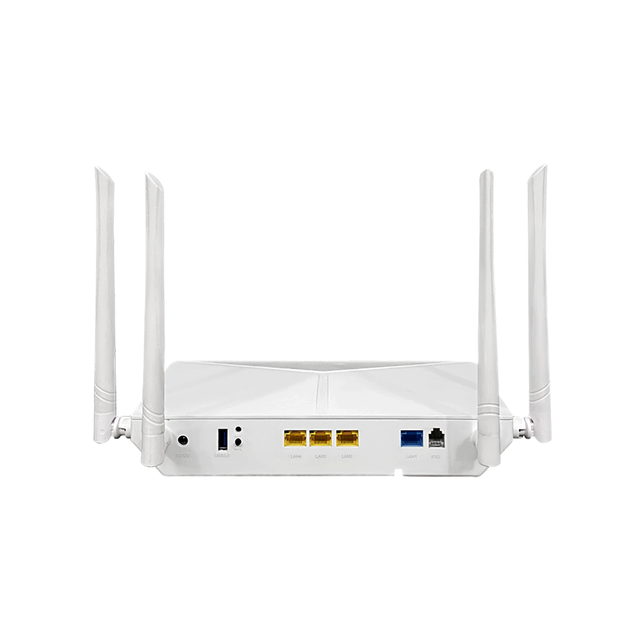 Dual-Core WIFI 6 ONT 1*2.5GE+3*GE Dual-Band Wireless Router with 1*POTS+1*USB3.0+WiFi6 Fiber Optic Equipment