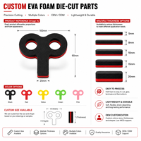 Pièces découpées sur mesure en mousse EVA de couleur personnalisée, formes en mousse souple découpées avec précision pour l'emballage de protection