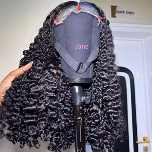 13x6 Wholesale Glueless hd Lace Frontal <strong>Wig</strong> Virgin Indian Burmese Kinky Curly Hair Raw Cambodian Cuticle Aligned Human Hair <strong>Wigs</strong> - Product Image 2