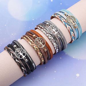 Stainless Steel <b>Leather</b> <b>Bracelet</b> Top-rated FBA Friendly Flush Setting Bangle Holiday Gift for Women Exact Universal Fit Size - Product Image 4