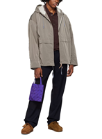 Veste tactique oversize en polyester entièrement blanche pour homme Nortfacee, imperméable, réversible, brodée, pour l'hiver et les activités de plein air
