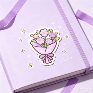 Cute Cartoon Flower Bouquet <b>Stickers</b> Irregular Shape Self Adhesive Die Cut <b>Stickers</b> for Journal <b>Scrapbooking</b> Gift Packaging - Product Image 4