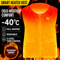 Veste chauffante softshell résistante à l'eau pour l'hiver, avec polyester coupe-vent et fermeture éclair pour zones chauffantes, idéale pour la randonnée décontractée en extérieur