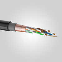 Kabel Jaringan LAN DMIS Cat6 FTP Abu-abu 1000ft 305m Kotak 24awg 100mhz BC Berpelindung PVC LSZH 0.52 X 4P