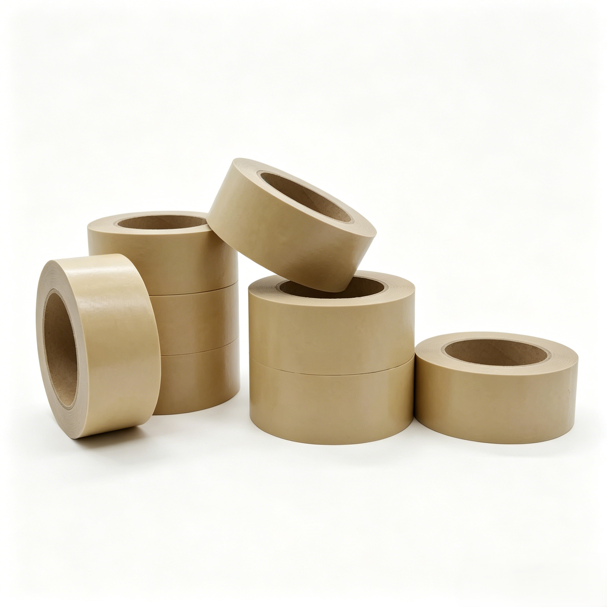 Eco-Friendly Self-Adhesive Brown Kraft Paper Tape Roll Durable and Versatile Adhesive Paper & Film Product for Carton Sealing