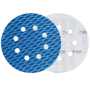 6 "kuru zımpara diskleri kanca & döngü mavi 150mm yuvarlak Orbital zımpara makinesi zımpara zımpara disk için ahşap, metal, boya - Product Image 6
