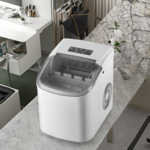 เอ็มซีบี 16 มเครื่องทำน้ำแข็งแบบพกพา 1.3 ลิตรสีขาวหยุดอัตโนมัติเต็มความจุเครื่องทำน้ำแข็งไฟฟ้าขนาดเล็กสำหรับโฮมออฟฟิศหอพัก - Product Image 2