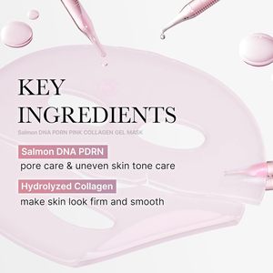 Mascarilla Facial de Gel de Colágeno Rosa Salmón Medicube, Mascarilla Facial Nocturna para una Piel Radiante y Elástica, Cuidado Facial Coreano - Product Image 6