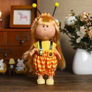 Muñeca Tradicional Mini de Moda, Linda Niña <span class=keywords><strong>Morena</strong></span> con Suave Aroma a Vainilla, Juguete de Peluche para Niños - Muñecas Little Mia Pet - Product Image 3