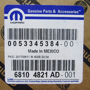 Conjunto de Faros Antiniebla Delanteros Mopar 68104821AD para Camioneta Dodge Ram - Product Image 1