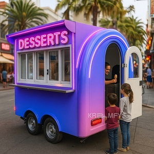 Street Small Round Trailer Mini Mobile <b>Coffee</b> Crepe Hotdog Fast Food Vending <b>Cart</b> In The Philippines <b>for</b> <b>Sale</b> - Product Image 5
