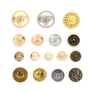 High Quality Zinc Alloy Metal <b>Buttons</b> Custom Engraved Logo Round Shank <b>Buttons</b> for Suit Coat Apparel Accessories - Product Image 1