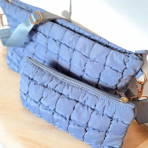 Sac bandoulière matelassé en nylon coloré Royal Fair, motif tuiles de Mahjong, avec sangle amovible, idéal pour les festivals - Product Image 4