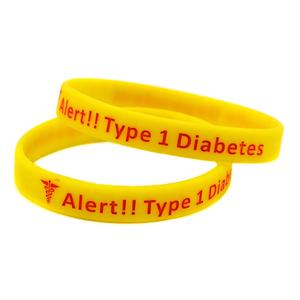 Gelang Silikon <span class=keywords><strong>Diabetes</strong></span> Tipe 1 Diskon Besar, Gelang Tangan <span class=keywords><strong>Diabetes</strong></span> Dewasa - Product Image 3