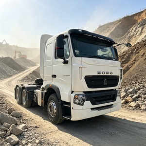 Nuevo Camión Tractor HOWO T7H 6x4 Diésel, 440HP, Euro 2, Volante a la Izquierda, <span class=keywords><strong>con</strong></span> Cámara Trasera, Capacidad de Carga de 31-40T, para Logística de Larga Distancia - Product Image 1