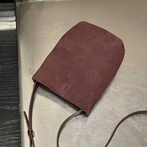Ando <b>Bag</b> Split Cowhide <b>Leather</b> <b>Phone</b> Crossbody <b>Bag</b> Women Suede Finish Small Vertical Bucket Shoulder <b>Bag</b> - Product Image 3