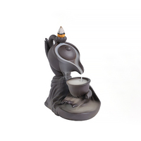 Nouveau design de théière de luxe pour la décoration de la maison en céramique Bakhoor brûleur d'encens à reflux cascade diffuseur d'encens encensoir