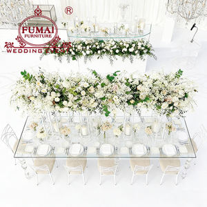 Table de salle à manger rectangulaire en acrylique Ghost Design moderne pour restaurant - Product Image 4