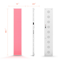 Panneau de luminothérapie rouge corps entier 1008 LED 3024W 660nm 850nm Haute Densité Zéro EMF OEM pour Maison Salon Salle de Sport