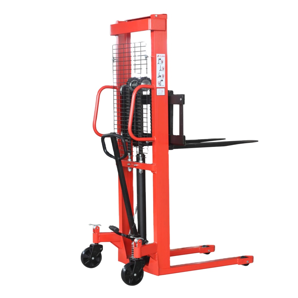 Xe nâng tay hướng dẫn sử dụng điều chỉnh kích thước mini Lift Hướng dẫn sử dụng xe tải Stacker vận chuyển hàng hóa Hướng dẫn sử dụng Xe nâng tay Pallet