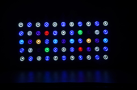 Modules LED de récif à double canal personnalisés 55*3W, optiques 90+120, 395x206mm, remplacement pour aquariums d'eau salée de 16 pouces