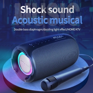 Loa hifi bass rung di động ngoài trời loa không dây với ánh sáng LED Zealot s61 - Product Image 4