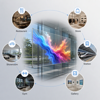 Panneau LED tactile couleur pleine 6 mm P4-P6, film auto-adhésif, affichage numérique pour ascenseurs, magasins de détail et intérieur
