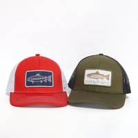 Casquette Trucker 112 pour Hommes, Style Vintage Américain, avec Dos en Maille Respirante, Réglable, Patch Personnalisé, pour la Pêche en Extérieur, Vente en Gros