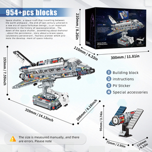 JAKI 8502 jouets spatiaux le MOC navette spatiale modèle assemblage modèle briques compatibles avec 8480 enfants cadeau de noël bloc de construction - Product Image 5