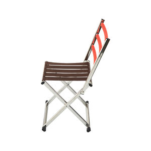 2-in-1 Tragbarer Klappstuhl aus Edelstahl und Nylon, Leichter Gartenstuhl, Campingstuhl, Outdoor-Klappstuhl für Veranstaltungen und Picknicks - Product Image 6