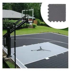 Ten year warranty outdoor locker basketball flooring Outdoor Plastic Floor Tile Sports gym rubber flooring roll mat carpet