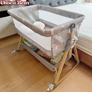 Culla per Neonati Choco Bear a <span class=keywords><strong>Basso</strong></span> Prezzo, <span class=keywords><strong>Lettino</strong></span> Moderno Portatile Senza Necessità di Installazione - Product Image 2
