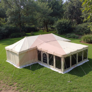 Tente résidentielle de luxe en gros avec véranda, toile triple couche 650 GSM, conception personnalisée, fabricant - Product Image 1
