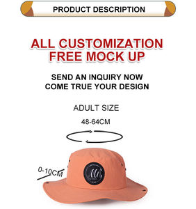 Sombrero de algodón lavado personalizado con cierre de hebilla ajustable Diseño duradero disponible a granel Perfecto para sombrero de pescador al aire libre - Product Image 5