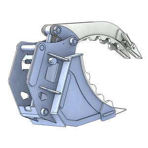 Godet à griffes hydraulique pour pelle sur pneus SK210 – Vente chaude pour la construction et l'usage domestique - Product Image 5