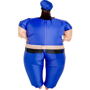 Costume da Mascotte Gonfiabile per Adulti, Uniforme Blu da Poliziotto, Costumi Gonfiabili per Polizia Stradale, Cosplay di Halloween - Product Image 5