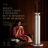 Diffuseur d'aromathérapie intelligent en métal de luxe alimenté par USB, diffuseur d'huiles essentielles électrique avec parfum longue durée pour les hôtels