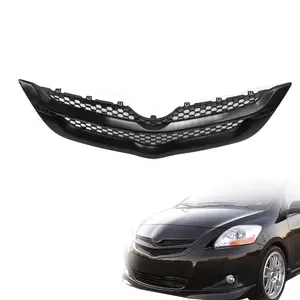 Car Front Bumper Upper Radiator Grille Mesh Black Chrome For Vios Yaris 2007-2012 53111-0D901