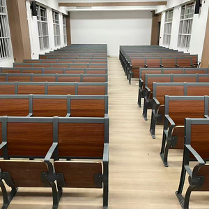 Combinación de Mesa y Silla con Respaldo y Reposapiés de Aleación de Aluminio Moderno con Tablero de Escritura <span class=keywords><strong>para</strong></span> Aulas Universitarias - Product Image 2