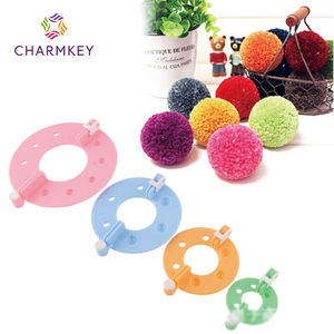 7CM 2 Pieces Yarn <strong>Pompom</strong> <strong>Maker</strong> Knitting Machine for Needlework Doll <strong>Pompom</strong> <strong>Maker</strong> - Product Image 4