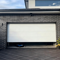 Porte de garage sectionnelle automatique en aluminium avec moteur, porte de garage à bascule isolée thermiquement pour villa de luxe, usage résidentiel