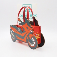 Boîte d'emballage de gâteau de lune de luxe recyclable orange 2 mm à rabat magnétique avec motif personnalisé, logo imprimé 4C, laminé mat