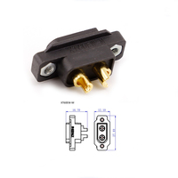 Connecteur de panneau Amass XT60W noir authentique, prise mâle/femelle étanche, alimentation 500V 35A