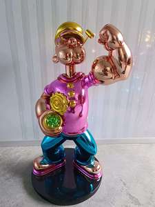 Decoración creativa del hogar de alta calidad, adorno hecho a mano, arte pop, <span class=keywords><strong>Harz</strong></span> Popeye Statut - Product Image 5