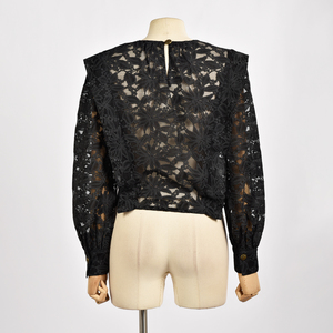 Blusas Casuales de Mujer 100% Poliéster, Venta al por Mayor, Blusa de Encaje para Mujer, Gran Venta - Product Image 3