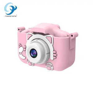 CTP10 Bestseller digital camera for children's camera kids toy for children with memory card silicone case music 5 games