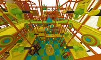 Nouveau design d'aire de jeux pour enfants et tout-petits ensemble d'équipement de parc à thème aire de jeux intérieure pour enfants